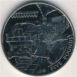 Олдерни 5 фунтов 2004 год