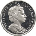 Остров Мэн 1 крона 2001 год - Сомалийская кошка (Медь-Никель)
