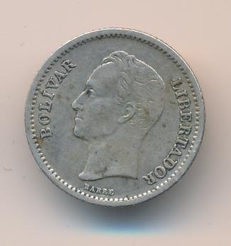 Венесуэла 1/4 боливара 1946 год