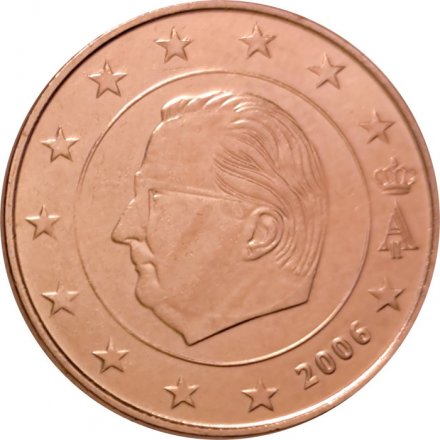 Бельгия 5 евроцентов 2006 год UNC