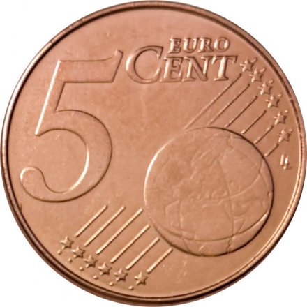 Бельгия 5 евроцентов 2006 год UNC