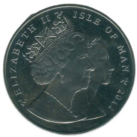 Остров Мэн 1 крона 2012 год - 100 лет гибели Титаника. Посадка пассажиров.