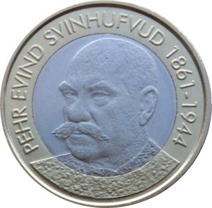 Финляндия 5 евро 2016 год - Пер Эвинд Свинхувуд (1931-1937)