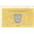 Литва 0,50 талона 1991 год - Шалфей. Герб - XF