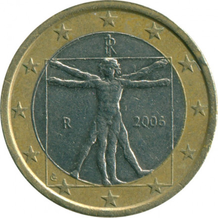 Италия 1 евро 2006 год