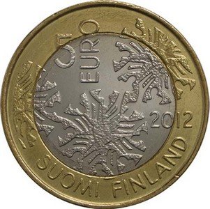 Финляндия 5 евро 2012 год - Фауна