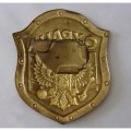 Знак жетон &quot;Охрана&quot; 70х85 мм
