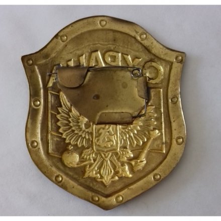 Знак жетон &quot;Охрана&quot; 70х85 мм