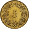 Швейцария 5 раппенов 2005 год