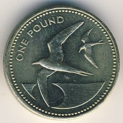 Остров Святой Елены и острова Вознесения 1 фунт 1991 год