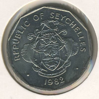 Сейшелы 5 рупий 1982 год