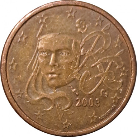 Франция 1 евроцент 2003 год - Марианна