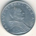 Ватикан 5 лир 1965 год