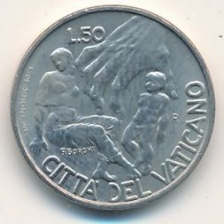 Ватикан 50 лир 1998 год