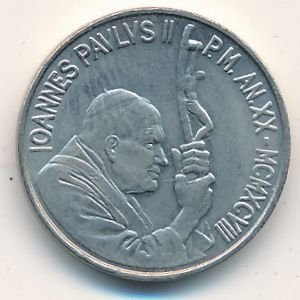Ватикан 50 лир 1998 год
