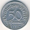 Веймарская республика 50 пфеннигов 1920 год (G)