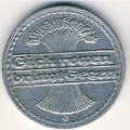 Веймарская республика 50 пфеннигов 1920 год (G)