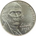 США 5 центов 2013 год - Томас Джефферсон (D)