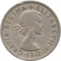 Великобритания 1/2 кроны 1955 год