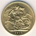Великобритания 1 соверен 1911 год
