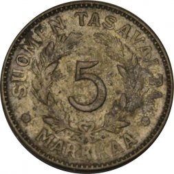 Финляндия 5 марок 1946 год