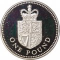 Великобритания 1 фунт 1988 год (серебро, Proof)