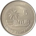 Куба 5 сентаво 1989 год - INTUR (не магнетик)