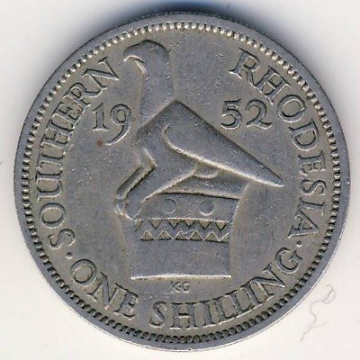 Южная Родезия 1 шиллинг 1952 год