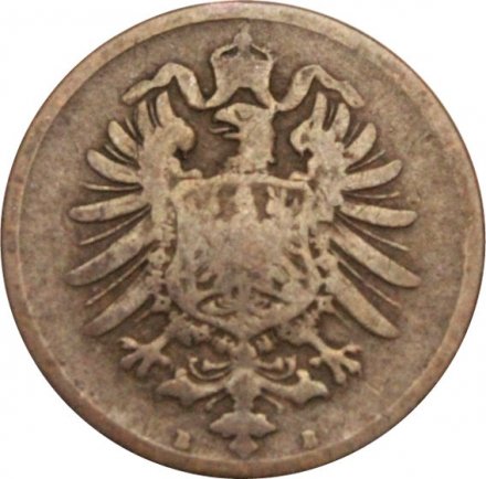 Германия 2 пфеннига 1875 год (B)