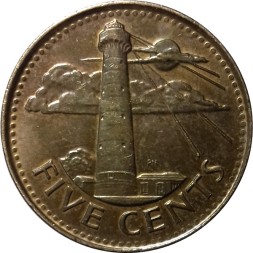 Барбадос 5 центов 2017 год
