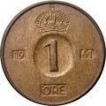 Швеция 1 эре 1961 год - Король Густав VI Адольф (U)