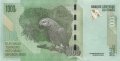 Конго 1000 франков 2013 год - Окапи. Шкатулка каниока. Жако (серый попугай) UNC