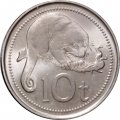 Папуа - Новая Гвинея 10 тойя 2018 год - Кускус пятнистый