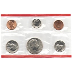 Набор из 5 монет и жетона США 1984 год (D)