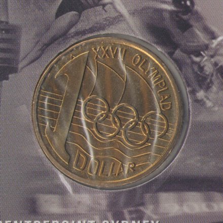Австралия 1 доллар 2000 год - Выставка Olymphilex (в буклете)