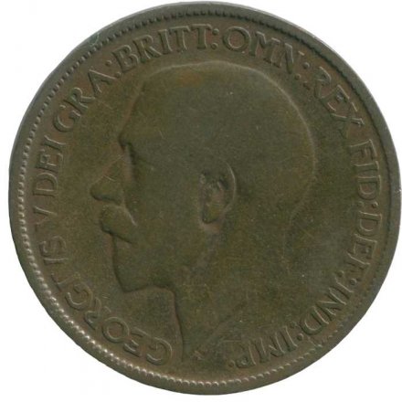 Великобритания 1/2 пенни 1913 год 