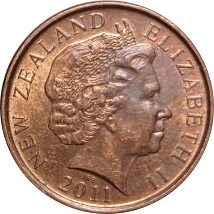 Новая Зеландия 10 центов 2011 год - Маска маори