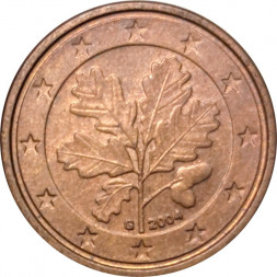Германия 1 евроцент 2004 год (G)