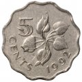 Свазиленд 5 центов 1992 год 