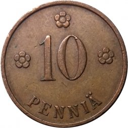 Финляндия 10 пенни 1935 год