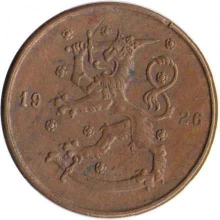 Финляндия 10 пенни 1926 год