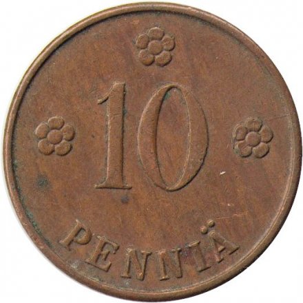Финляндия 10 пенни 1926 год