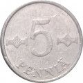 Финляндия 5 пенни 1980 год