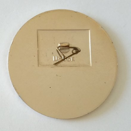 Значок Олимпийский мишка, D - 50 мм