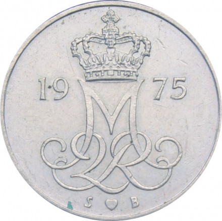 Дания 10 эре 1975 год - Королева Маргрете II