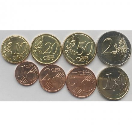 Набор из 8 евромонет Люксембурга 2021 год