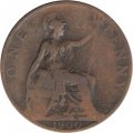 Великобритания 1 пенни 1900 год - Королева Виктория