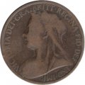 Великобритания 1 пенни 1900 год - Королева Виктория