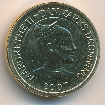 Дания 10 крон 2007 год - Сказки Г.Х.Андерсена. Соловей
