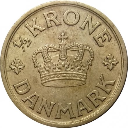 Дания 1/2 кроны 1940 год